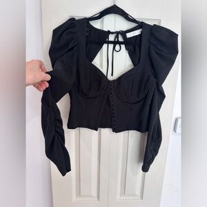ASTR the label black corset top